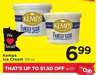 Cub Foods Kemps ice cream offer