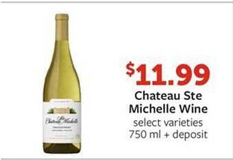 Fareway Chateau ste michelle wine offer