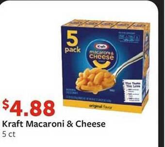Fareway Kraft macaroni & cheese offer