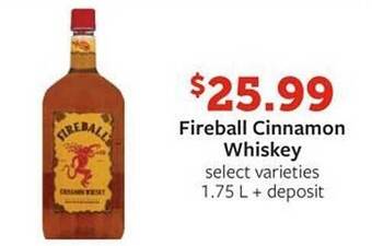 Fareway Fireball cinnamon whiskey offer