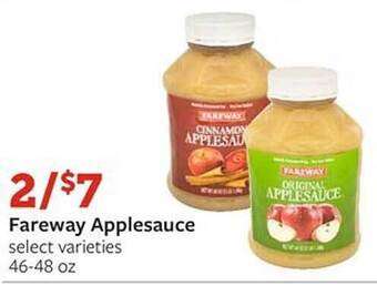 Fareway Fareway applesauce offer