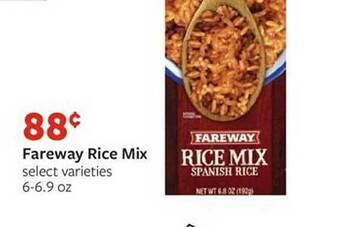 Fareway Fareway rice mix offer