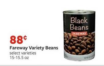 Fareway Fareway variety beans offer