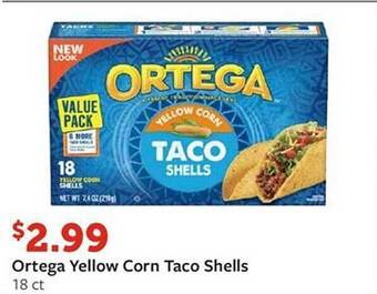 Fareway Ortega yellow corn taco shells offer