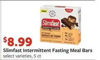 Fareway Slimfast intermittent fasting meal bars offer