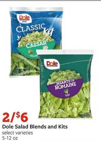 Fareway Dole salad blends and kits offer