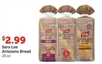 Fareway Sara lee artesano bread offer