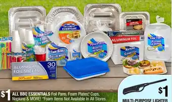 Dollar Tree All BBQ Essentials offer