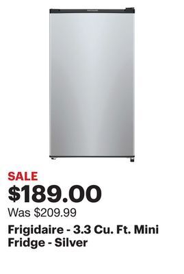 Best Buy Frigidaire - 3.3 cu. ft. mini fridge - silver offer