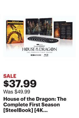 Best Buy House of the dragon: the complete first season [steelbook] [4k ultra hd blu-ray/blu-ray] offer