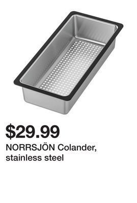 Ikea Norrsjön colander, stainless steel offer