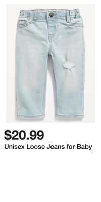 Old Navy Unisex loose jeans for baby offer