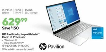 Staples HP Pavilion Laptop With Intel Core i5 Processor offer