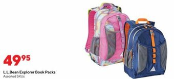 Staples L.L. Bean Explorer Book Packs offer