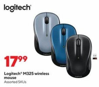 Staples Logitech M325 Wireless Mouse offer