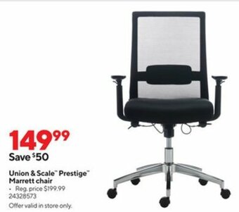 Staples Union&Scale Prestige Marrett Chair offer