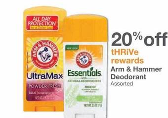 Kinney Drugs Arm & hammer deodorant offer