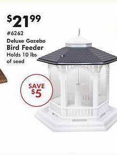 Valu Home Centers Deluxe gazebo bird feeder offer