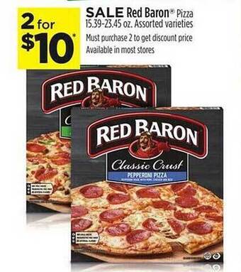 Dollar General Red baron pizza offer