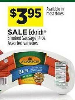 Dollar General Eckrich smoked sausage offer