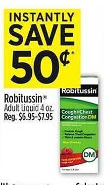Dollar General Robitussin adult liquid offer