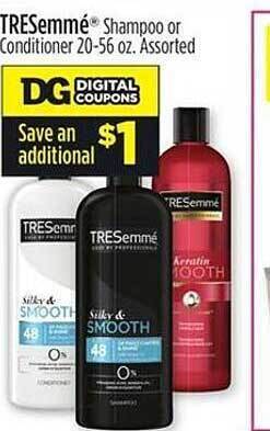 Dollar General Tresemmé shampoo or conditioner offer