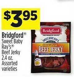 Dollar General Bridgford sweet baby ray's beef jerky offer