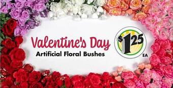 Artificial floral bushes