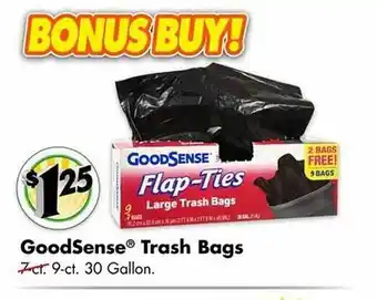 Dollar Tree Goodsense trash bags offer