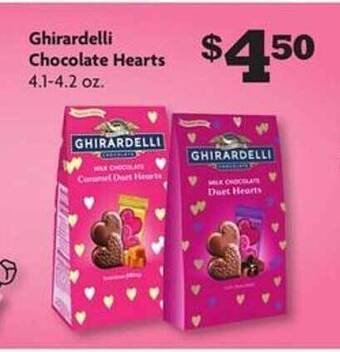 Family Dollar Ghirardelli chocolate hearts offer