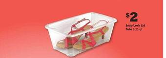 Family Dollar Snap lock lid tote offer