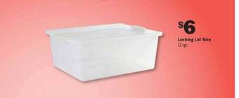 Family Dollar Locking lid tote offer