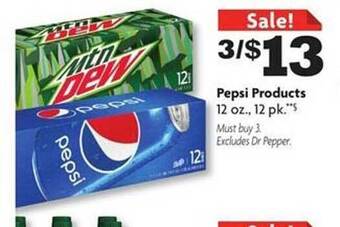 Family Dollar Pepsi products offer