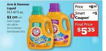 Family Dollar Arm & hammer liquid offer