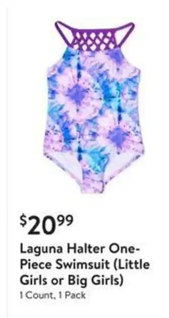 Walmart Laguna Halter One-Piece Swimsuit ( Little Girls or Big Girls ) offer