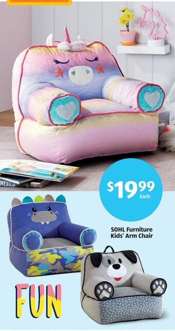 Aldi SOHL Furniture Kid's Arm Chair offer