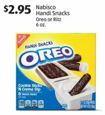 Aldi Nabisco Handi Snacks Oreo or Ritz 6 oz offer