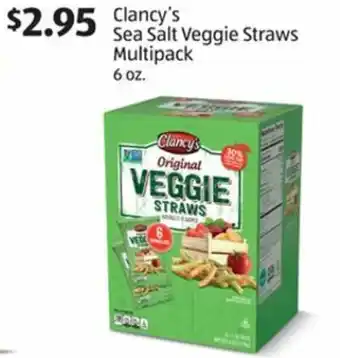 Aldi Clancy's Sea Salt Veggie Straws Multipack 6 oz offer