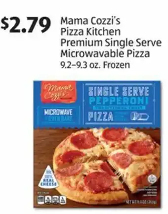 Aldi Mama Cozzi's Pizza Kitchen Premium Single Serve Microwavable Pizza 9.2-9.3 oz offer
