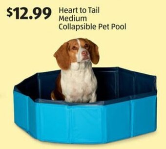 Aldi Heart To Tail Medium Collapsible Pet Pool offer