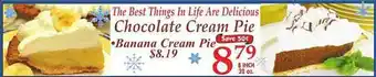 Market Basket Chocolate cream pie offer