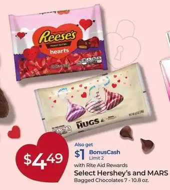 Rite Aid Select hershey's and mars offer
