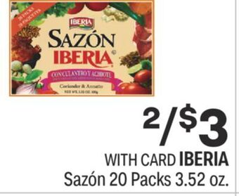 CVS Iberia sazón 20 packs 3.52 oz. offer