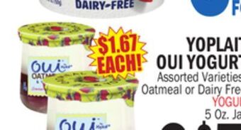 Bravo Supermarkets Yoplait oui yogurt offer