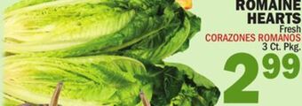 Bravo Supermarkets Romaine hearts offer