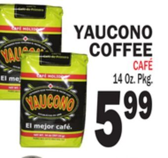 Bravo Supermarkets Yaucono coffee offer