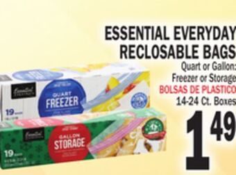 Bravo Supermarkets Essential everyday reclosable bags offer