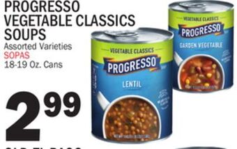 Bravo Supermarkets Progresso vegetable classics soups offer