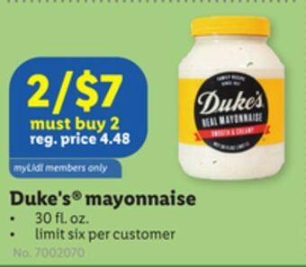 Lidl Duke's® mayonnaise offer