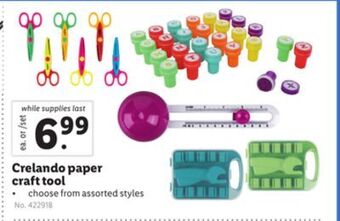 Lidl Crelando paper craft tool offer